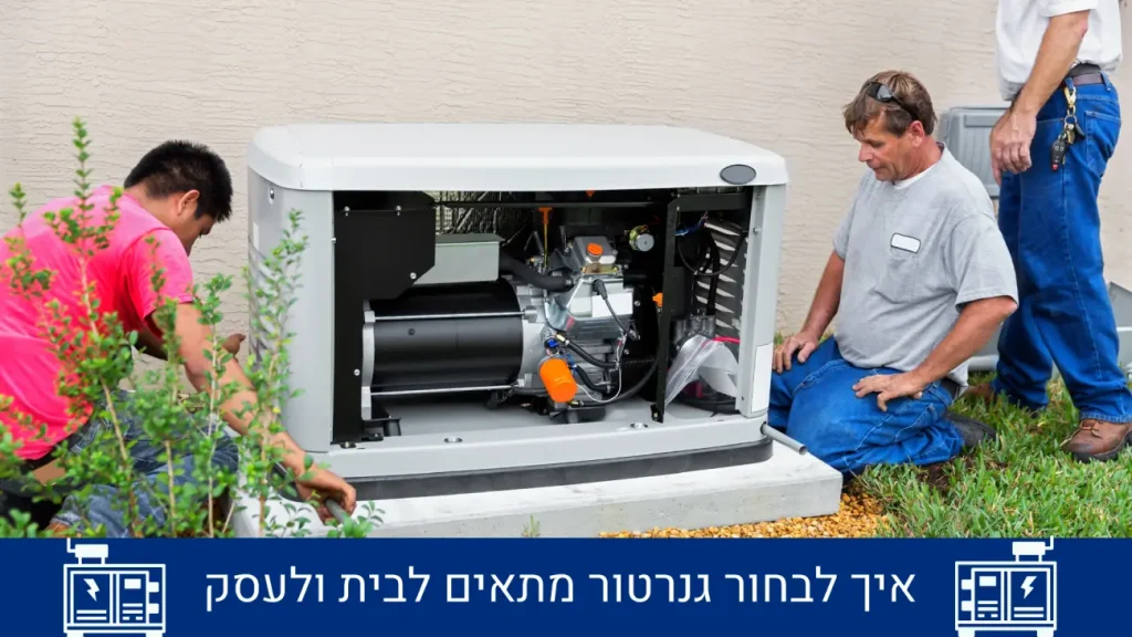 איך לבחור גנרטור מתאים לבית ולעסק